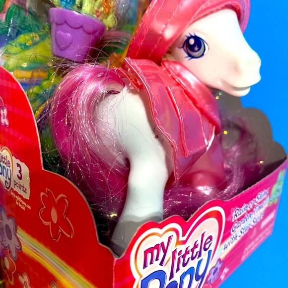 MY LITTLE PONY G3 2003 PRETTY PONY FASHIONS RAIN & SHINE GARDEN TIME STAR SWIRL - Picture 8 of 12